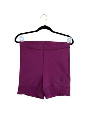 Free People Movement Purple Biker Shorts Size M - Ribbed Hem Activewear